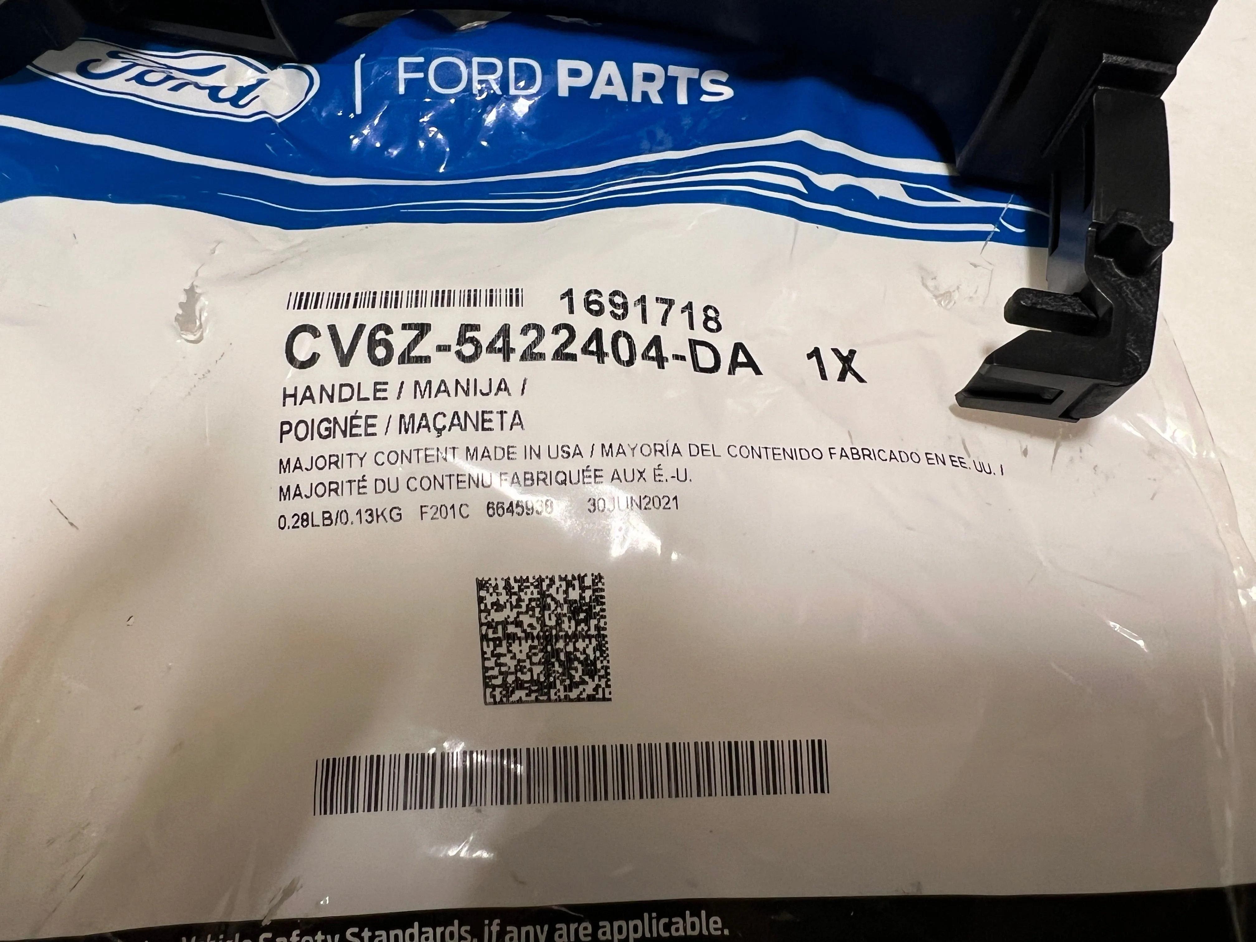 2014-2022 Ford Transit Connect Front Outside Door Handle Without Keyless