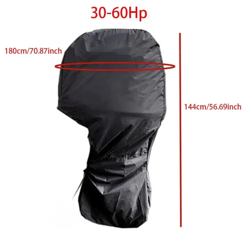 210D 6-225HP Waterproof Engine Cover UV Oxford Full Outboard Anti Dustproof Cover