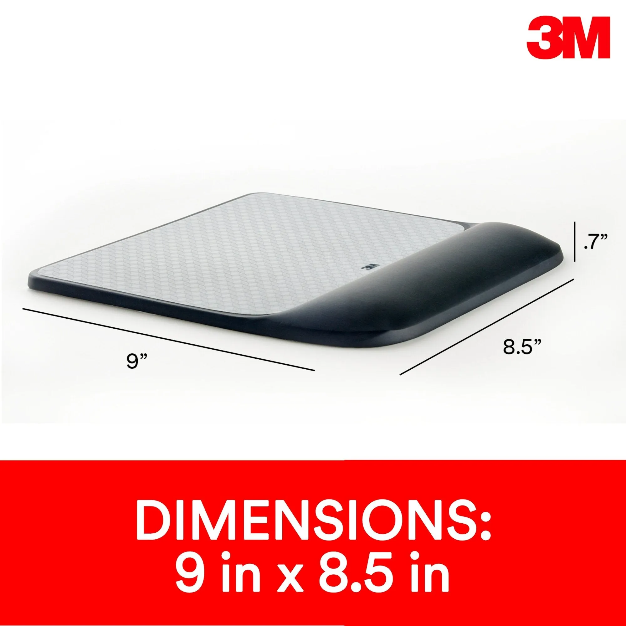 3M Precise Mouse Pad With Gel Wrist Rest MW85B