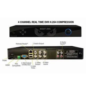 4 Channel Dvr W Hard Drive