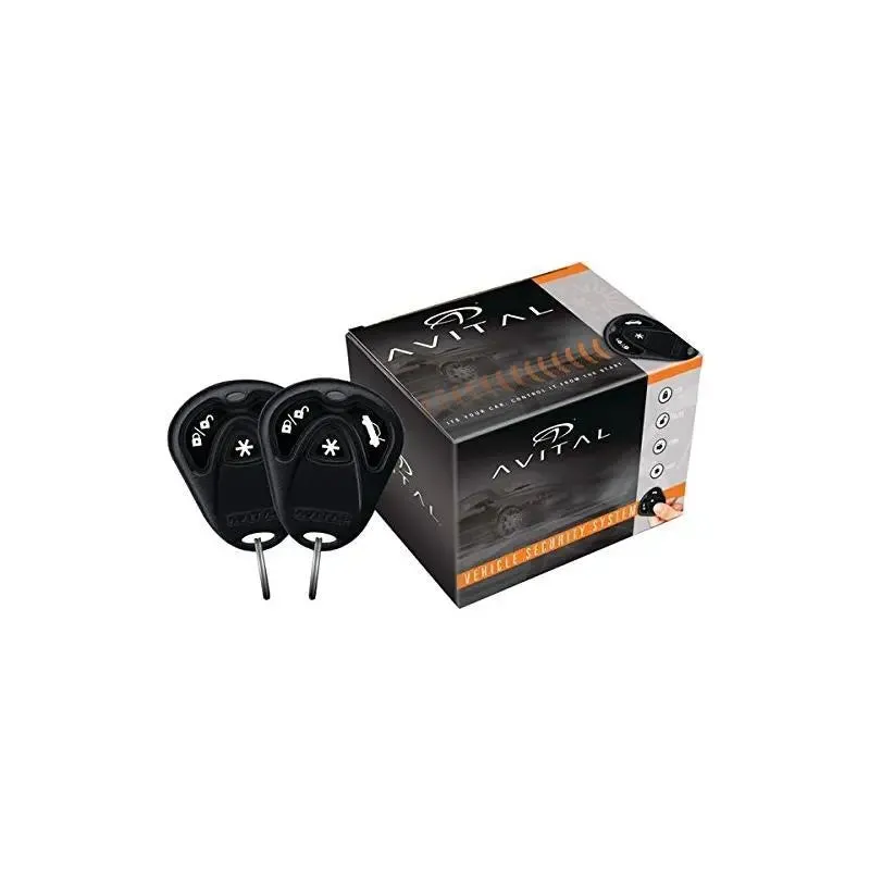 Avital 3100L 1-Way Car Security System Keyless Entry Alarm w/ Siren