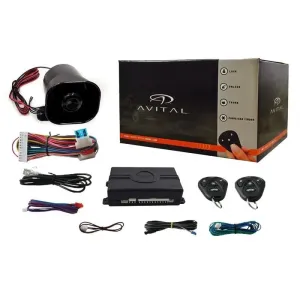 Avital 3100L 1-Way Car Security System Keyless Entry Alarm w/ Siren