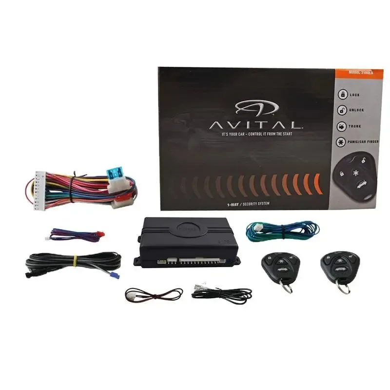 Avital 3100LX Car Security System Keyless Entry Failsafe Starter Kill