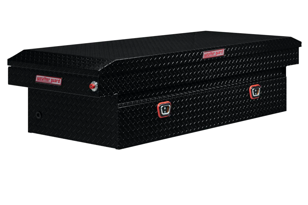 Black Aluminum Full Standard Extra Wide Saddle Box