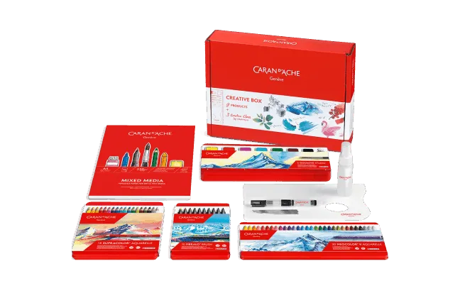 Caran d'Ache Creative Box Multi-Product Set with Online Classes