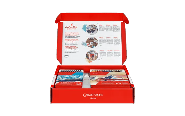 Caran d'Ache Creative Box Multi-Product Set with Online Classes
