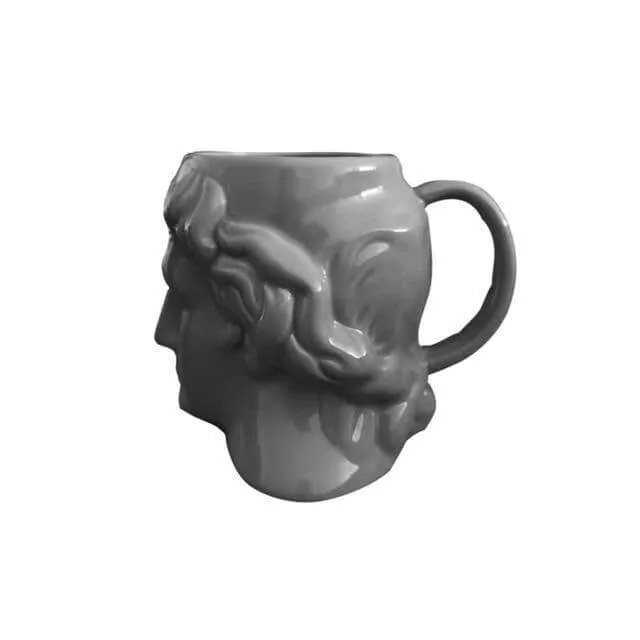 Ceramic Antique Greek Head Mug