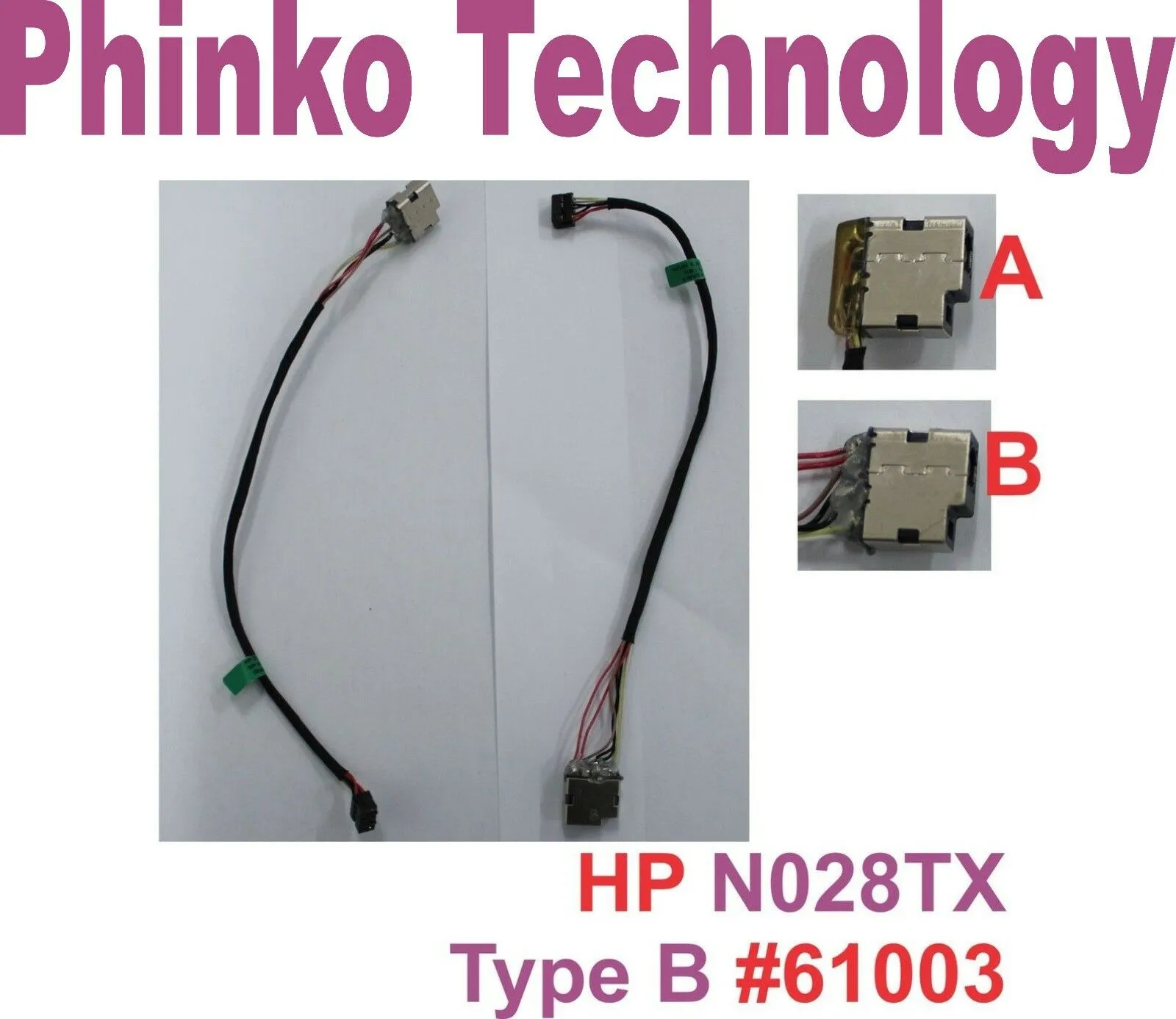DC Power Jack for HP Pavilion 15 15-E 15-N 15-R Series