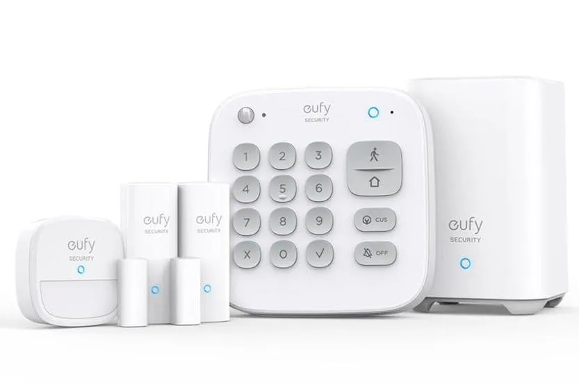 Eufy Security 5 Piece Home Alarm Kit with homebase 2  T8990321