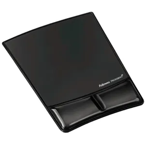 Fellowes Gel Mouse Pad And Wrist Rest Black Microban