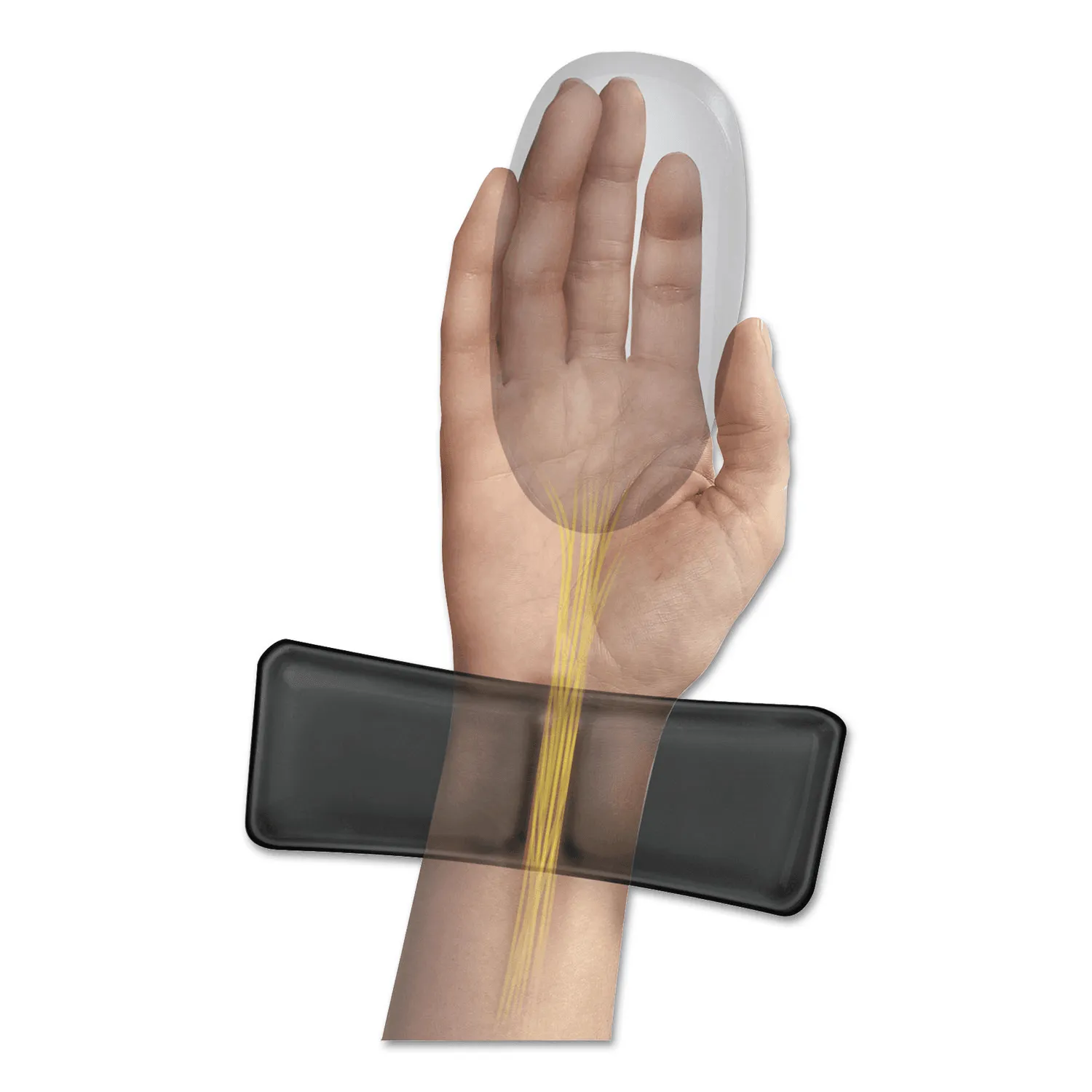 Fellowes Gel Mouse Pad And Wrist Rest Black Microban