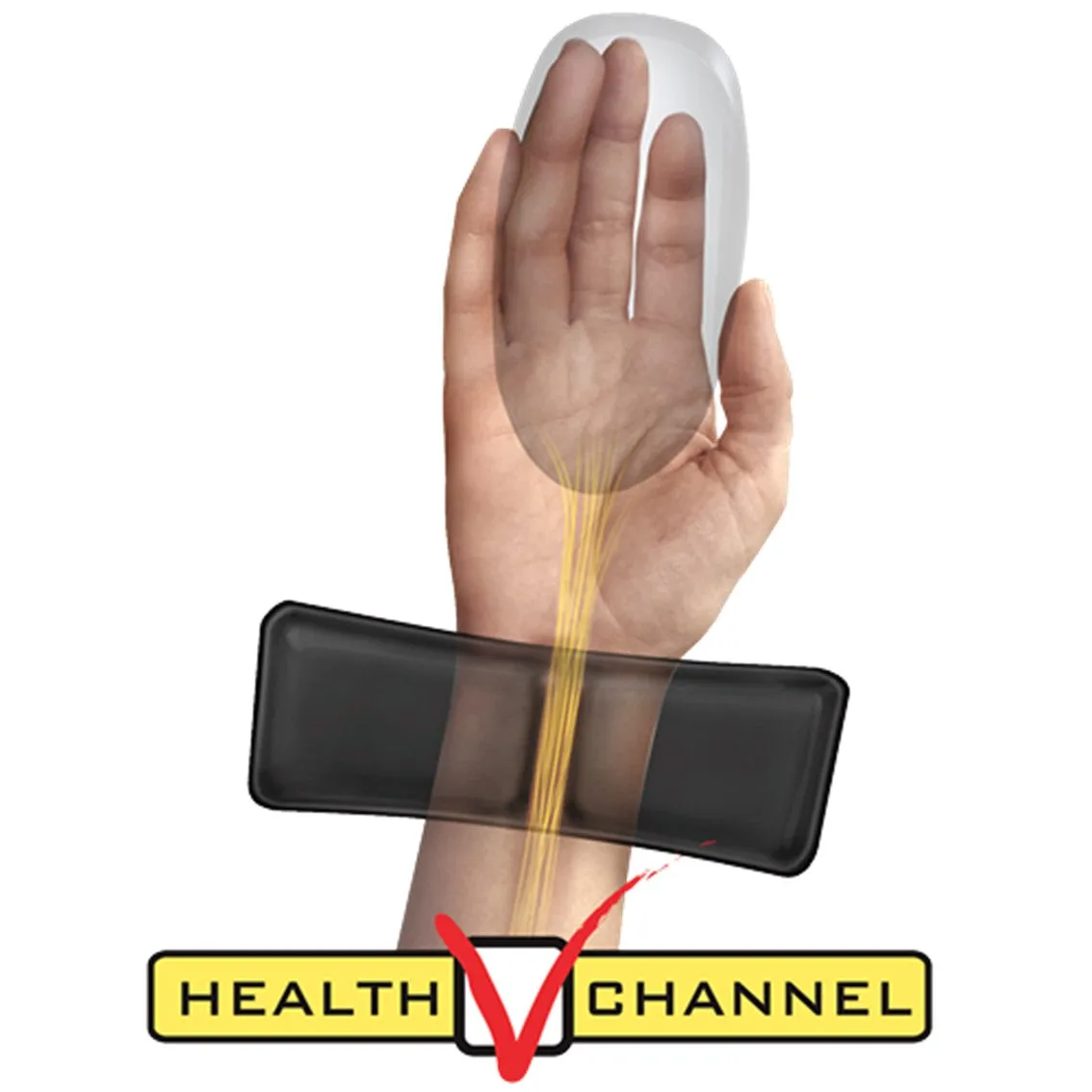 Fellowes Health-V™ Fabrik Mouse Pad Wrist Support Black (91812)