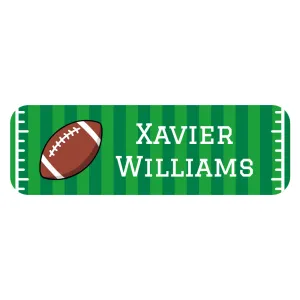 Football Large Rectangle Name Labels
