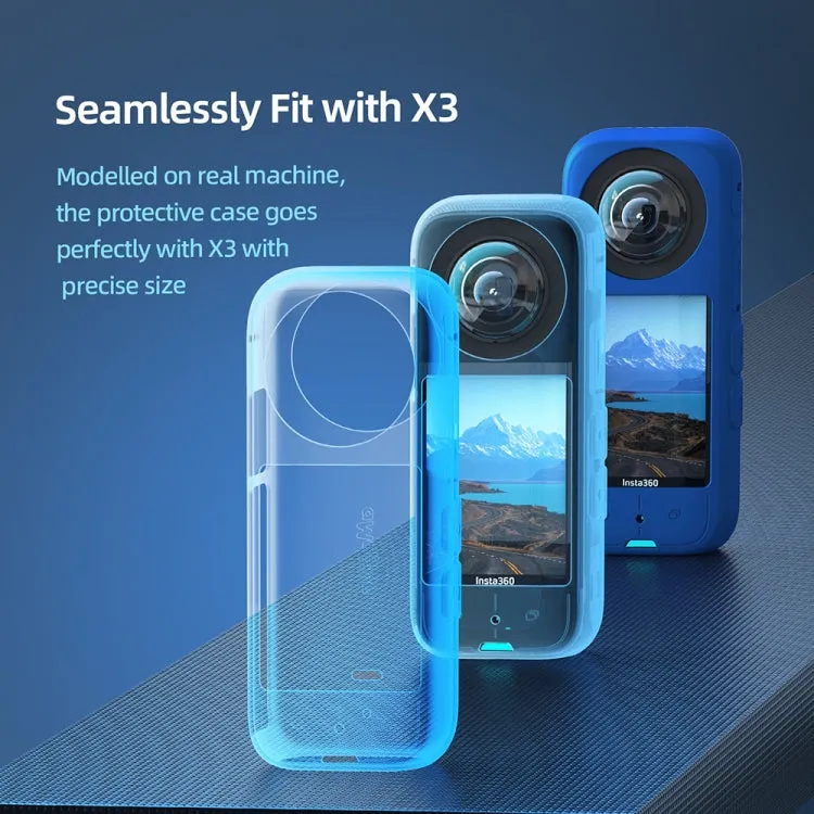 For Insta360 X3 AMagisn Body Silicone Protective Cover