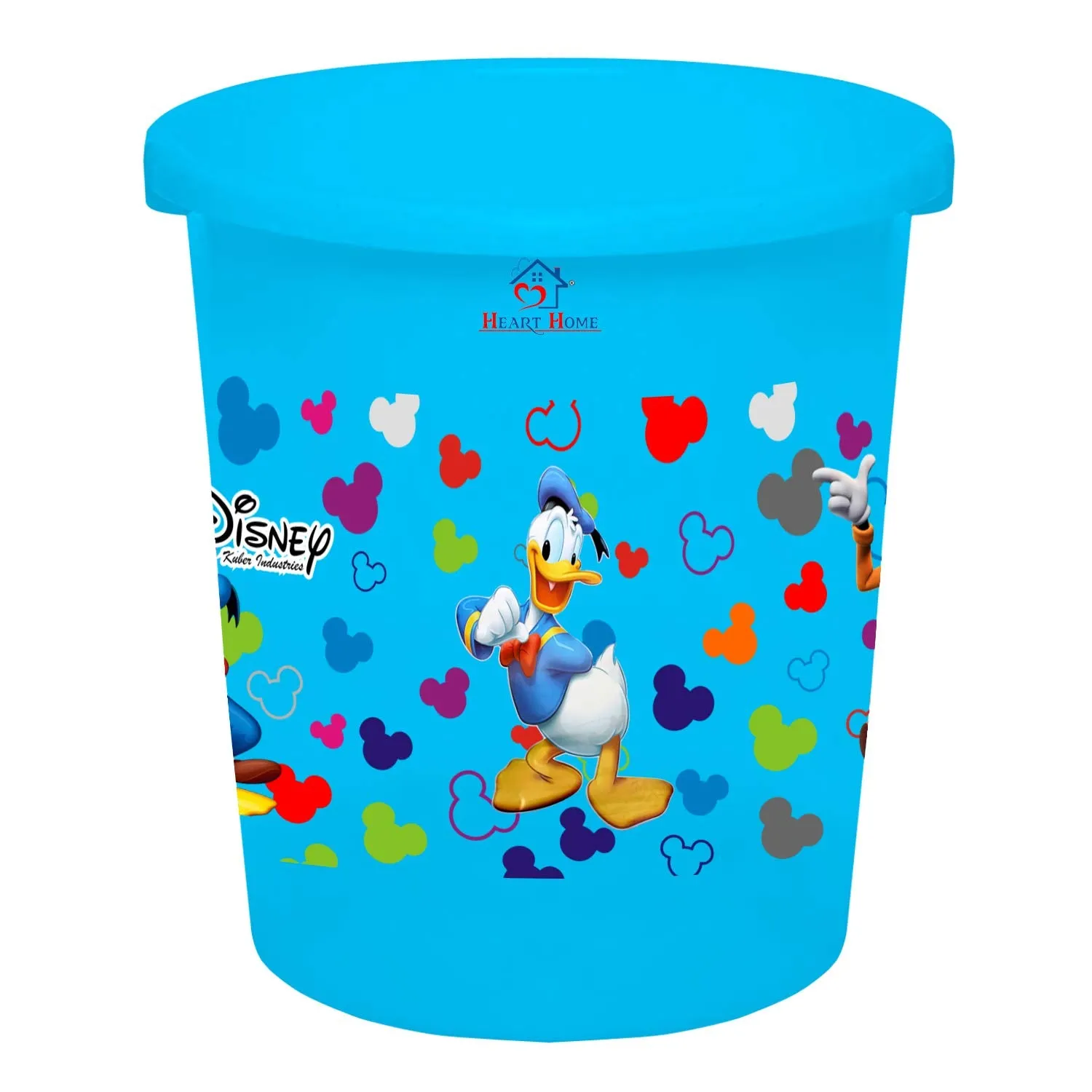 Heart Home Disney Team Mickey Print Plastic Garbage Waste Dustbin/Recycling Bin for Home, Office, Factory, 5 Liters (Blue) -HS_35_HEARTHS17327