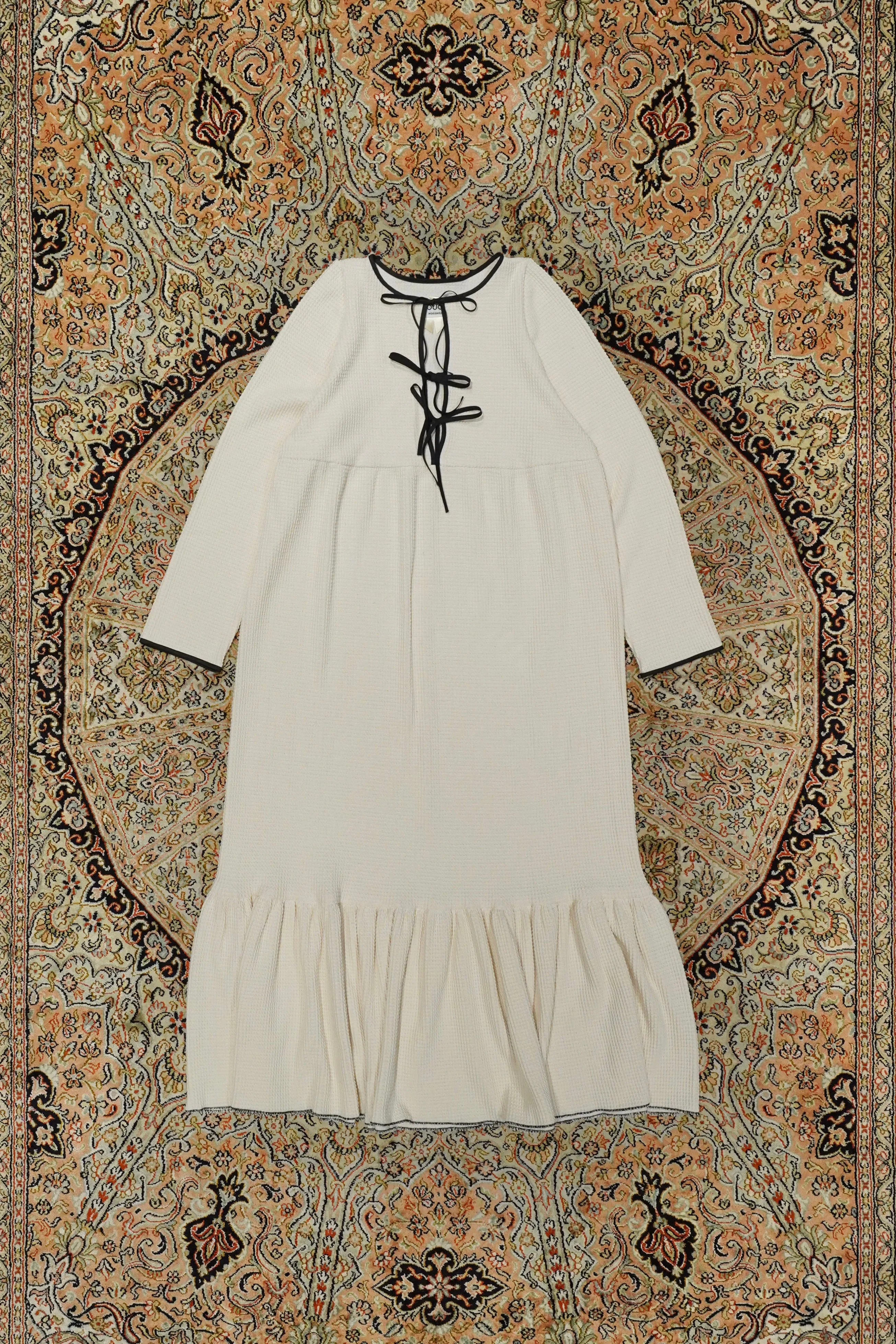 HOUGA drawing dress(white)