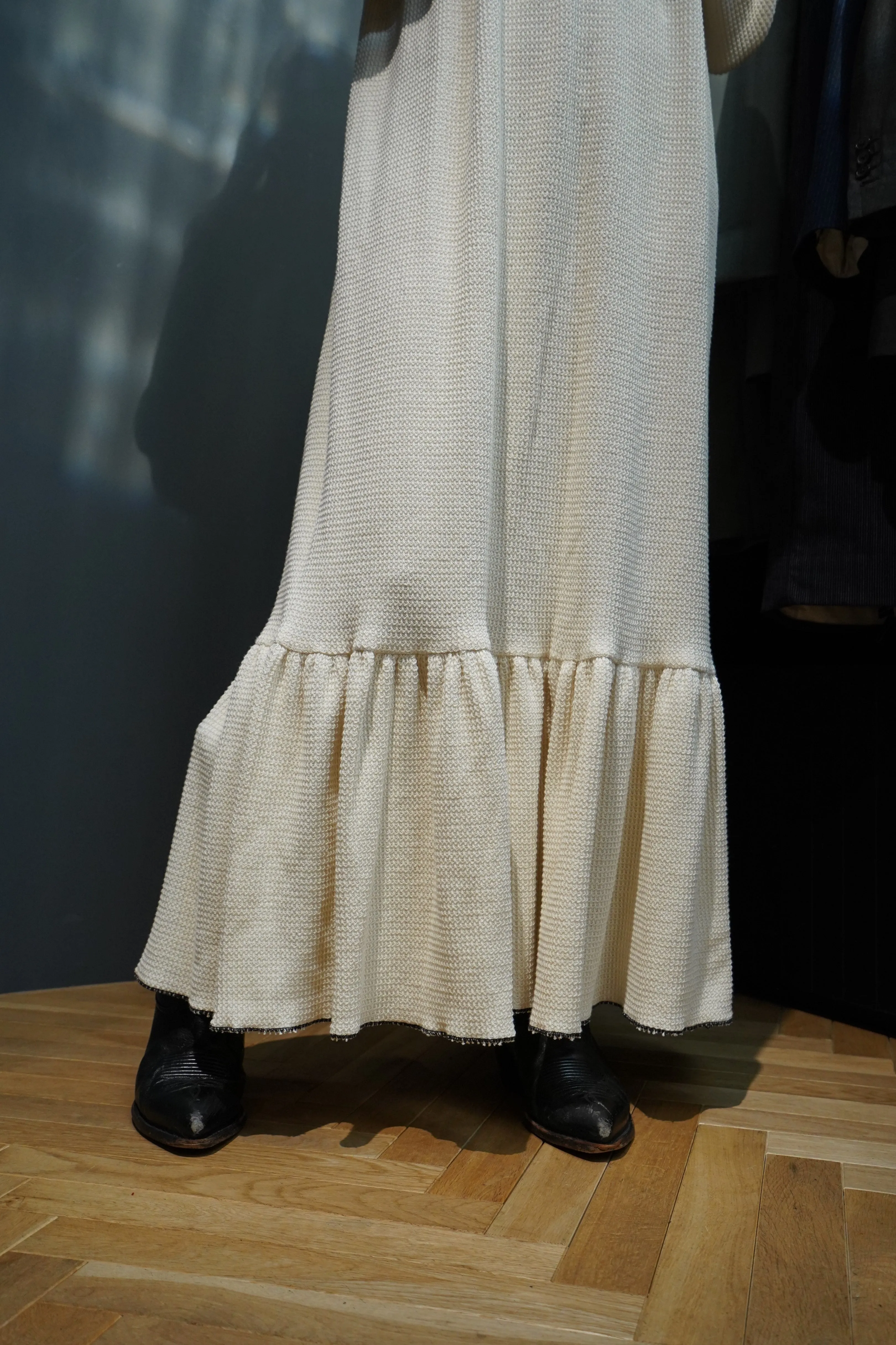 HOUGA drawing dress(white)