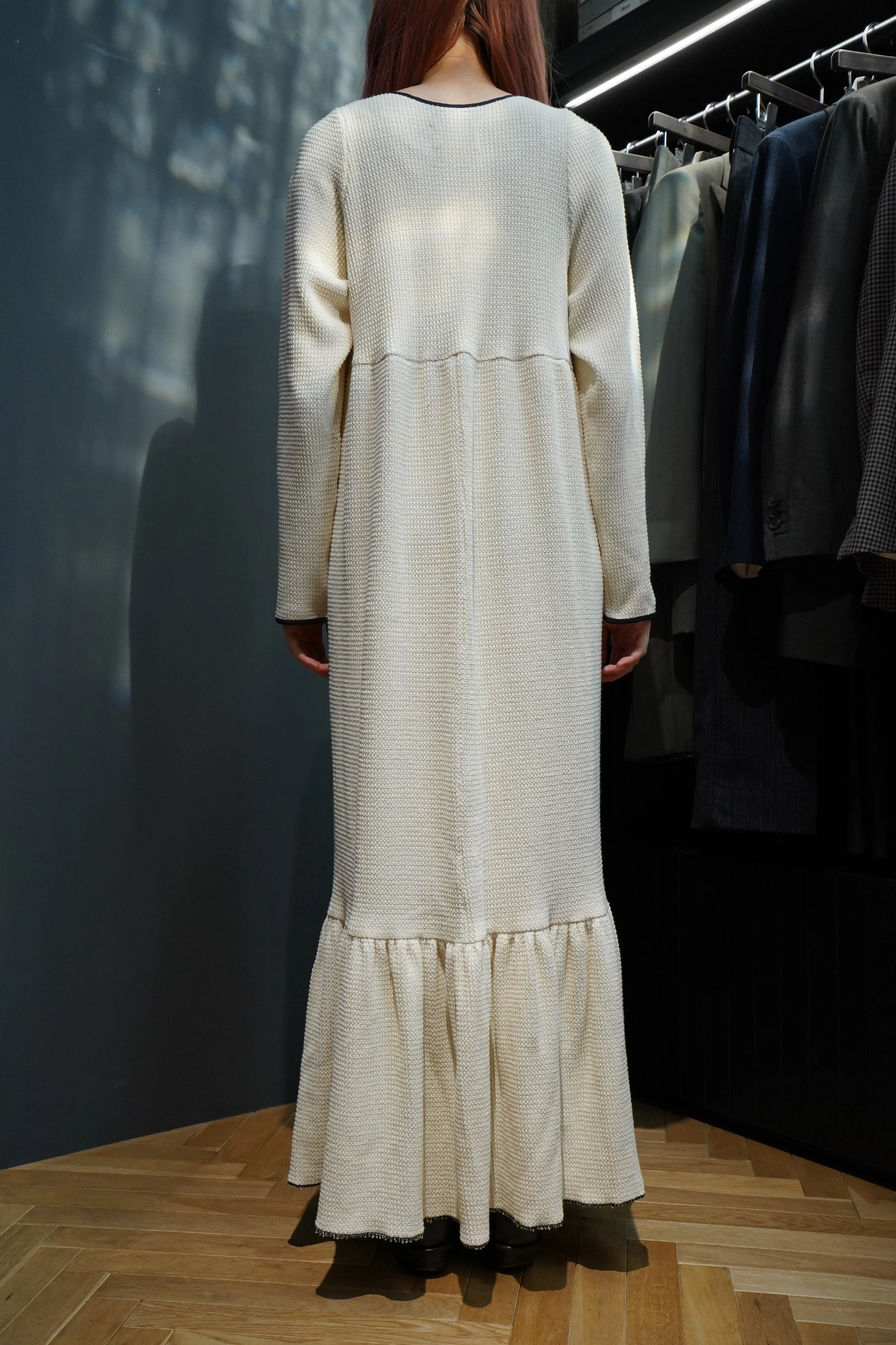 HOUGA drawing dress(white)