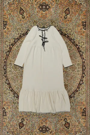 HOUGA drawing dress(white)