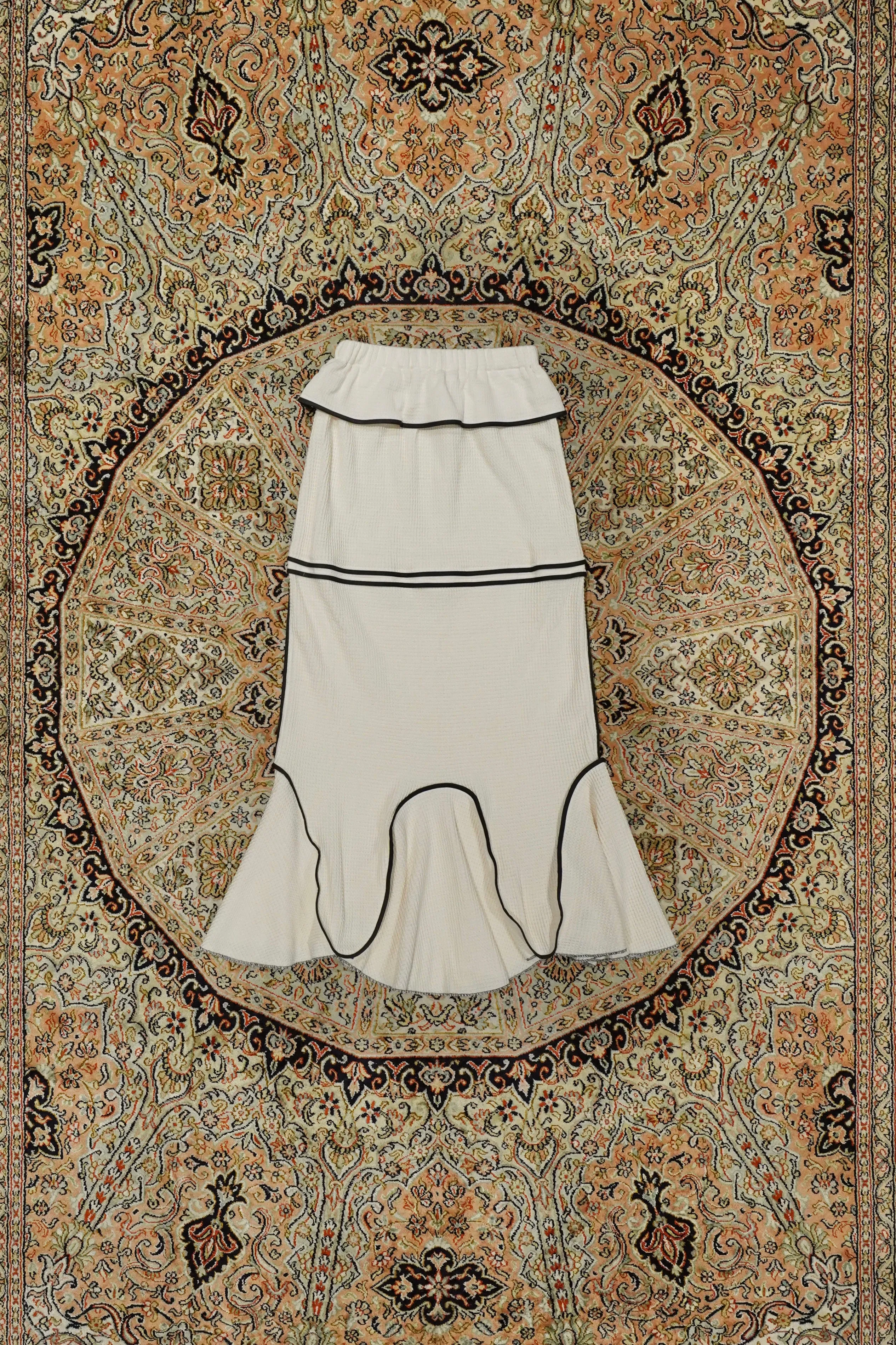HOUGA drawing skirt(white)