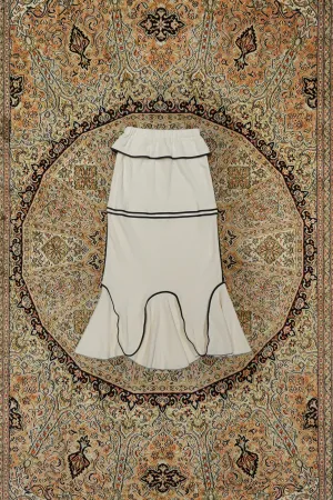 HOUGA drawing skirt(white)