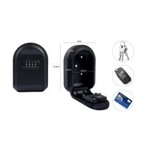 Key Safe Wall Mounted 4 Digit Combination Key Lock Box