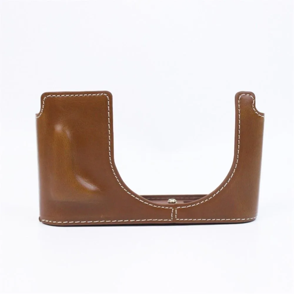Leica Q2 half body leather case - Brown