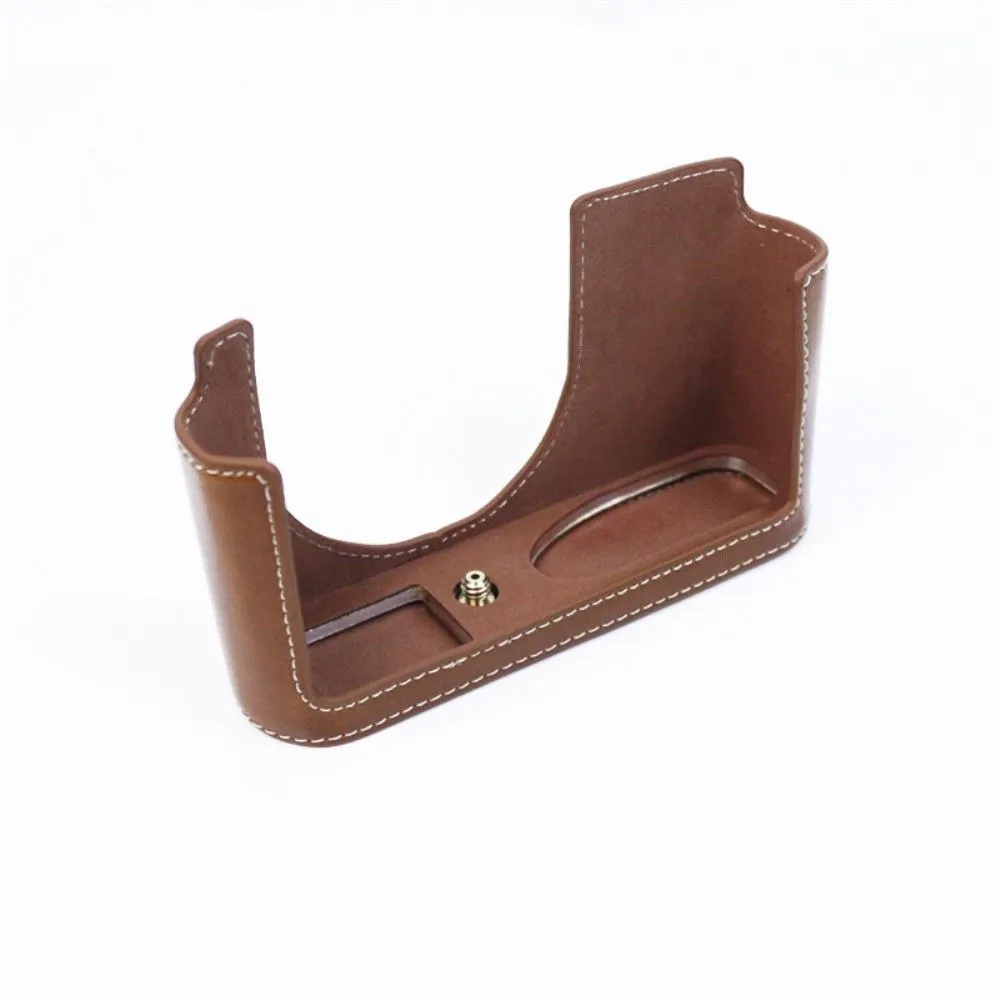 Leica Q2 half body leather case - Brown