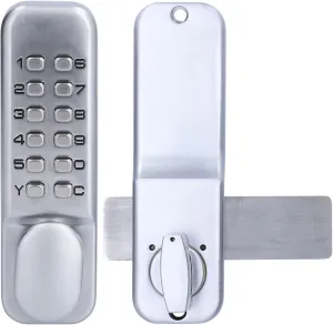 Mechanical Combination Lock Anti Theft Codes Lock for Bidirectional Gate Glass Door Wood Door Office Use