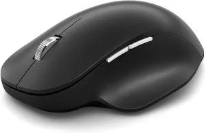 Microsoft Bluetooth Ergonomic Mouse, 2.4 GHz, 5 Buttons, Matte Black - 222-00001