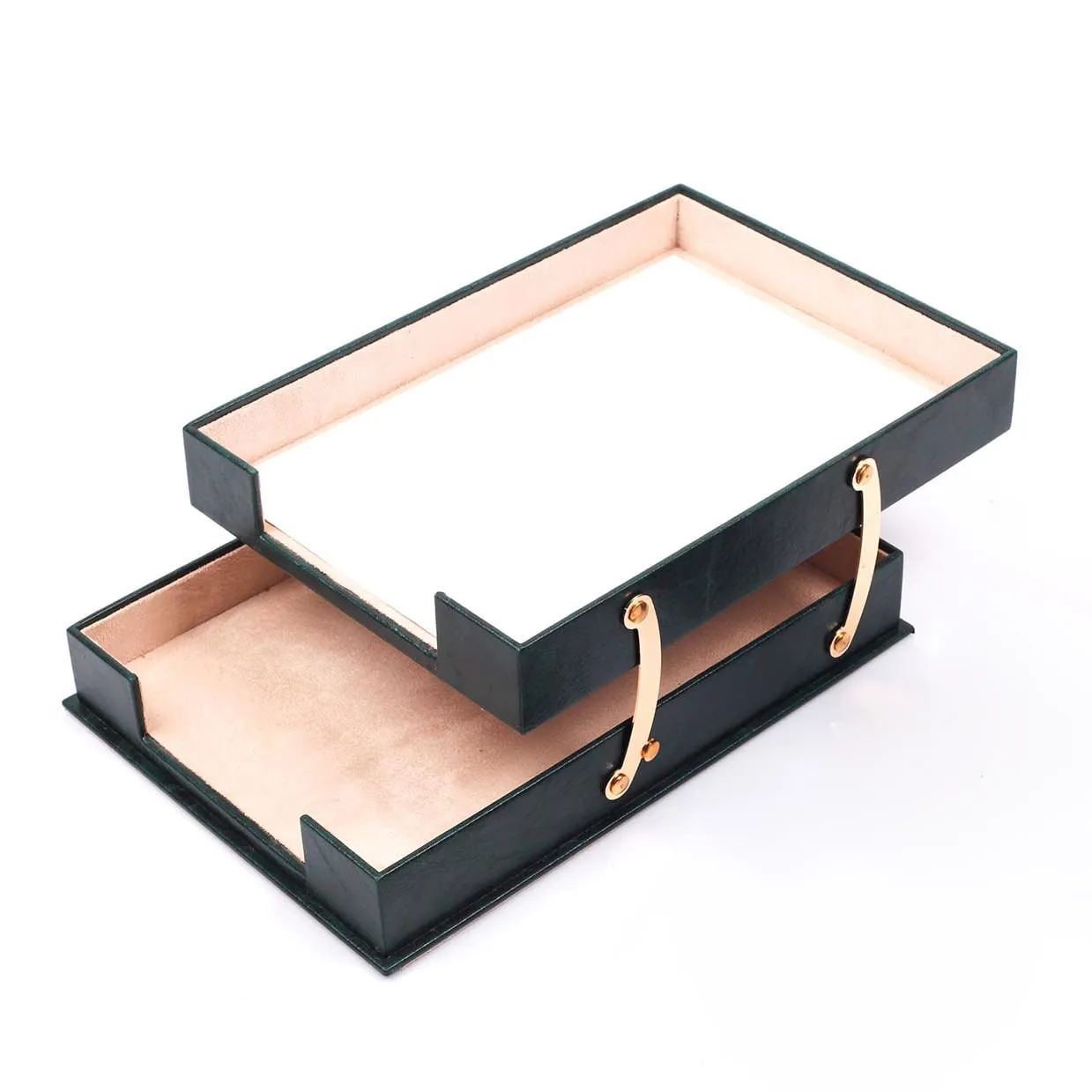 MOOG Double Leather Document Tray