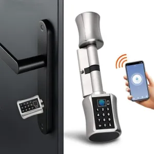 Multi-functional Biometric Cylinder Smart Door Lock -