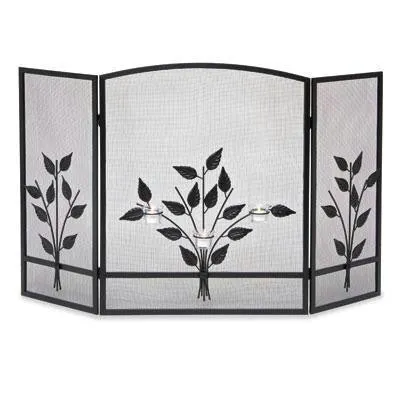 Nf Three Tea Light Screen Blk