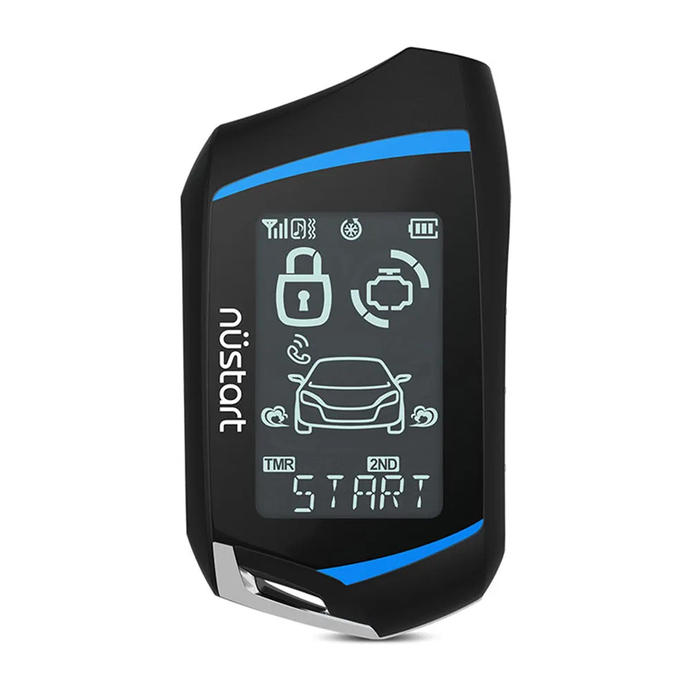 NUStart 2-Way Digital Vehicle LCD Remote Start & Security System NU3204