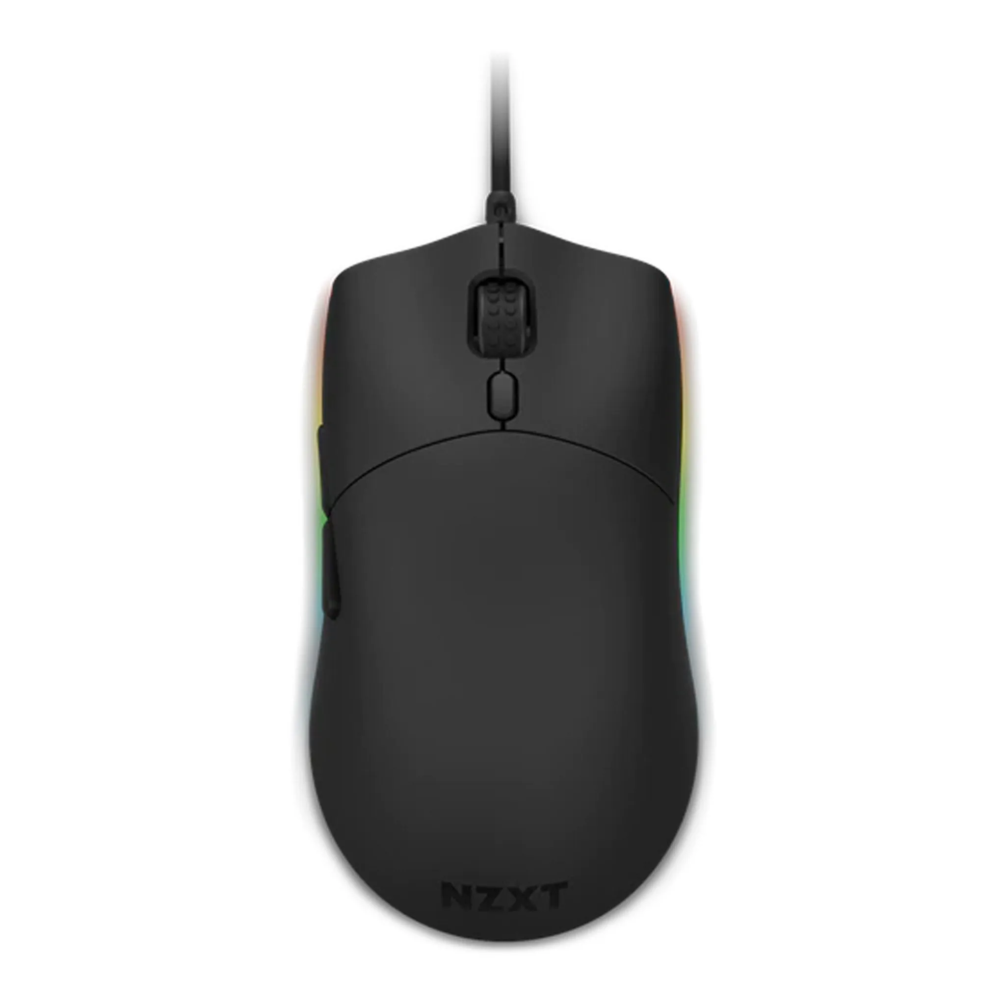 NZXT MS-1WRAX-BM Lift Black RGB Lightweight Ambidextrous Mouse