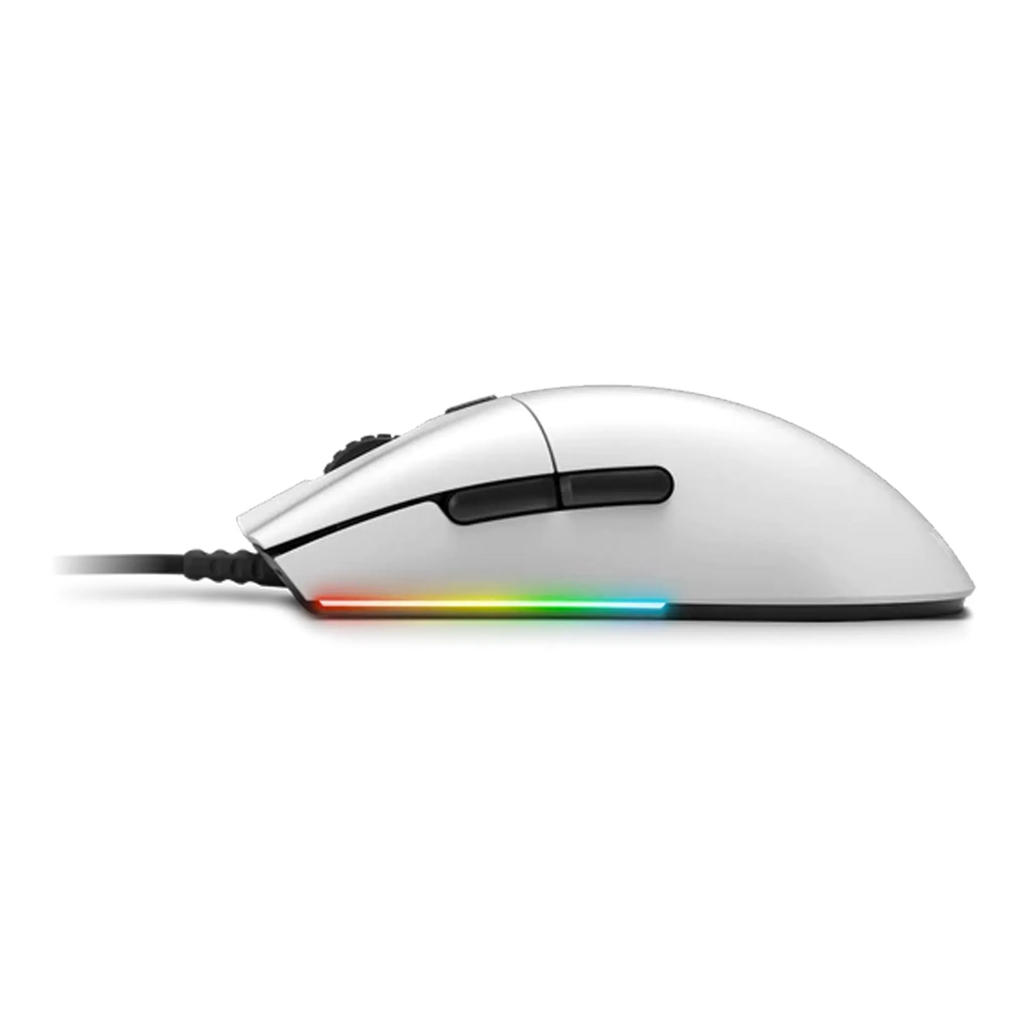 NZXT MS-1WRAX-WM Lift White RGB Lightweight Ambidextrous Mouse
