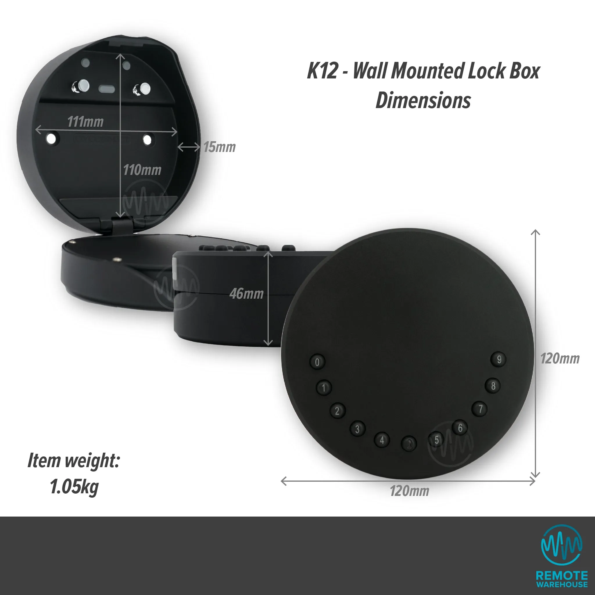 Omconnect K12: Smart Digital Wall Mount Lock Box