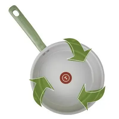 Open Box - T-fal Simply Cook 12pc Ceramic Recycled Aluminum Cookware Set - Green