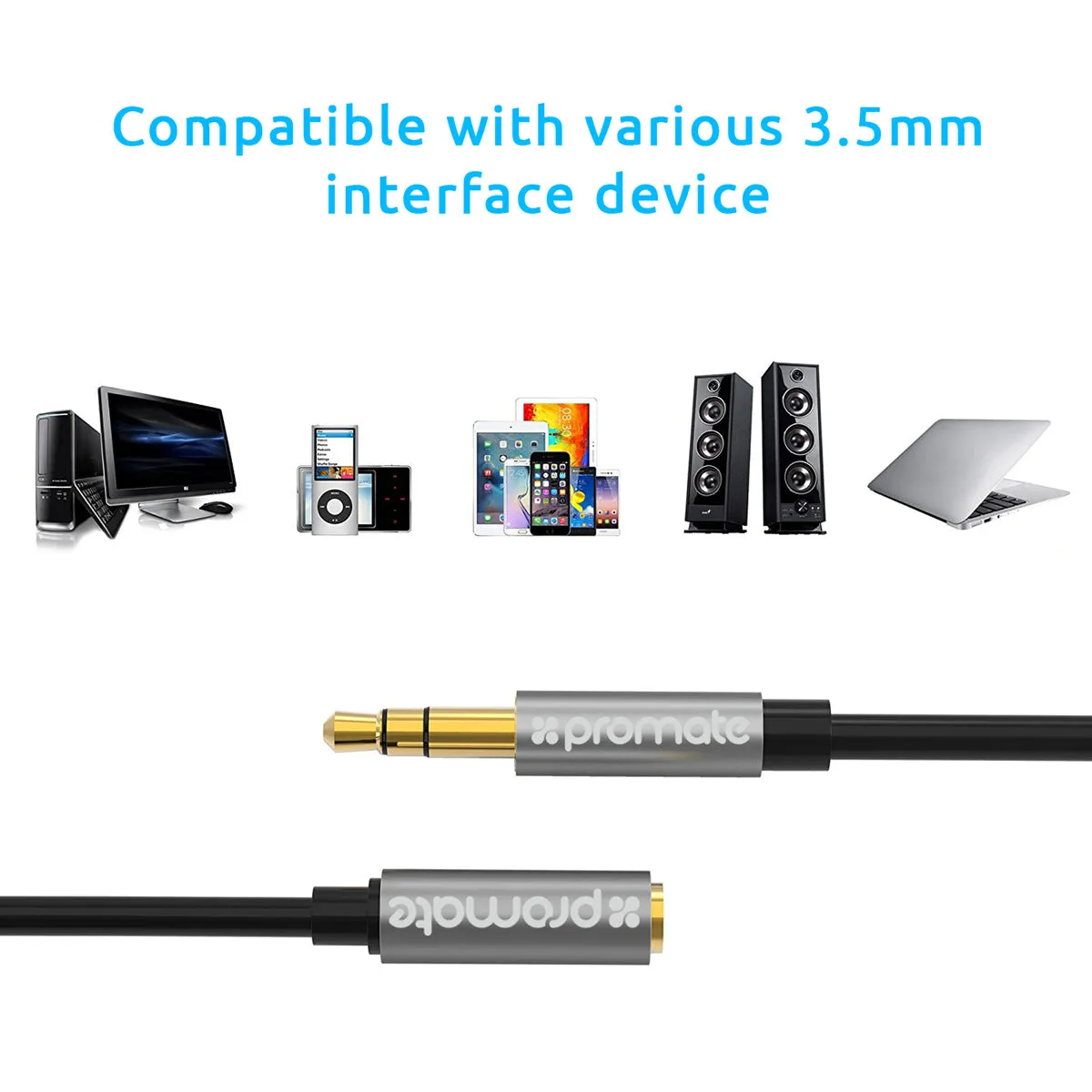 Premium 3-in-1 Auxiliary Cable KIt