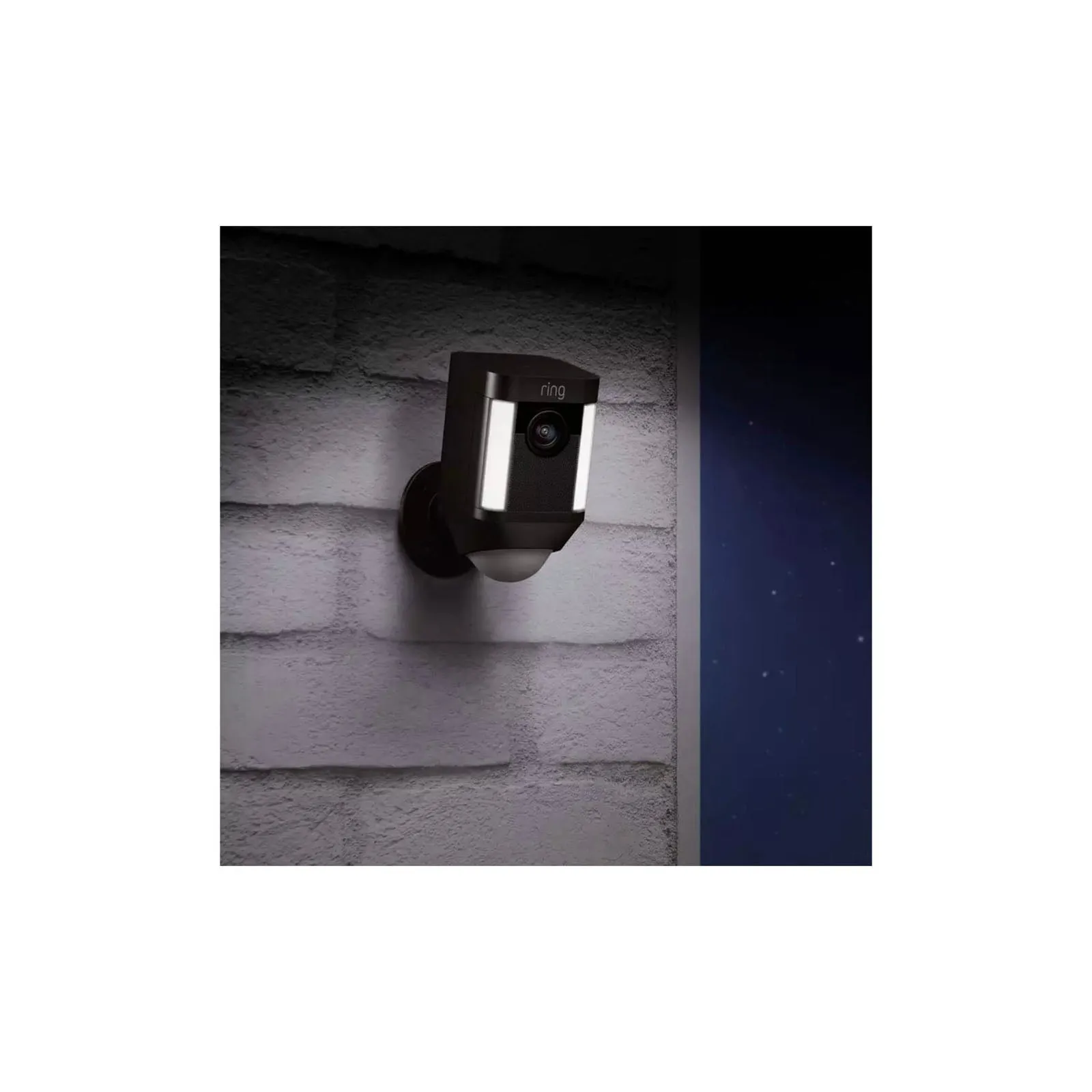 Ring Security Camera Wireless WiFi LED Spotlight Built-in Microphone App Control
