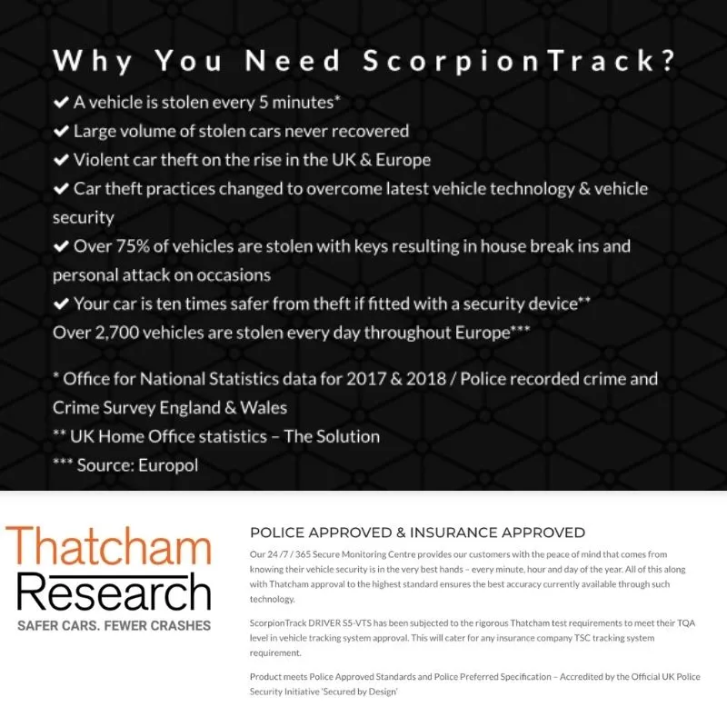 Scorpion DEFENDER S5 Tracker and Alarm