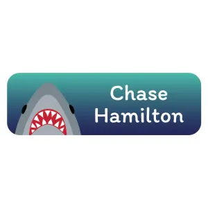 Shark Large Rectangle Name Labels