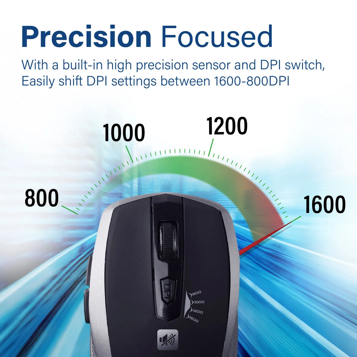 Silent Switch Streamlined Wireless Mouse