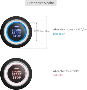 Smart Key Rfid Car Engine Start Stop Button