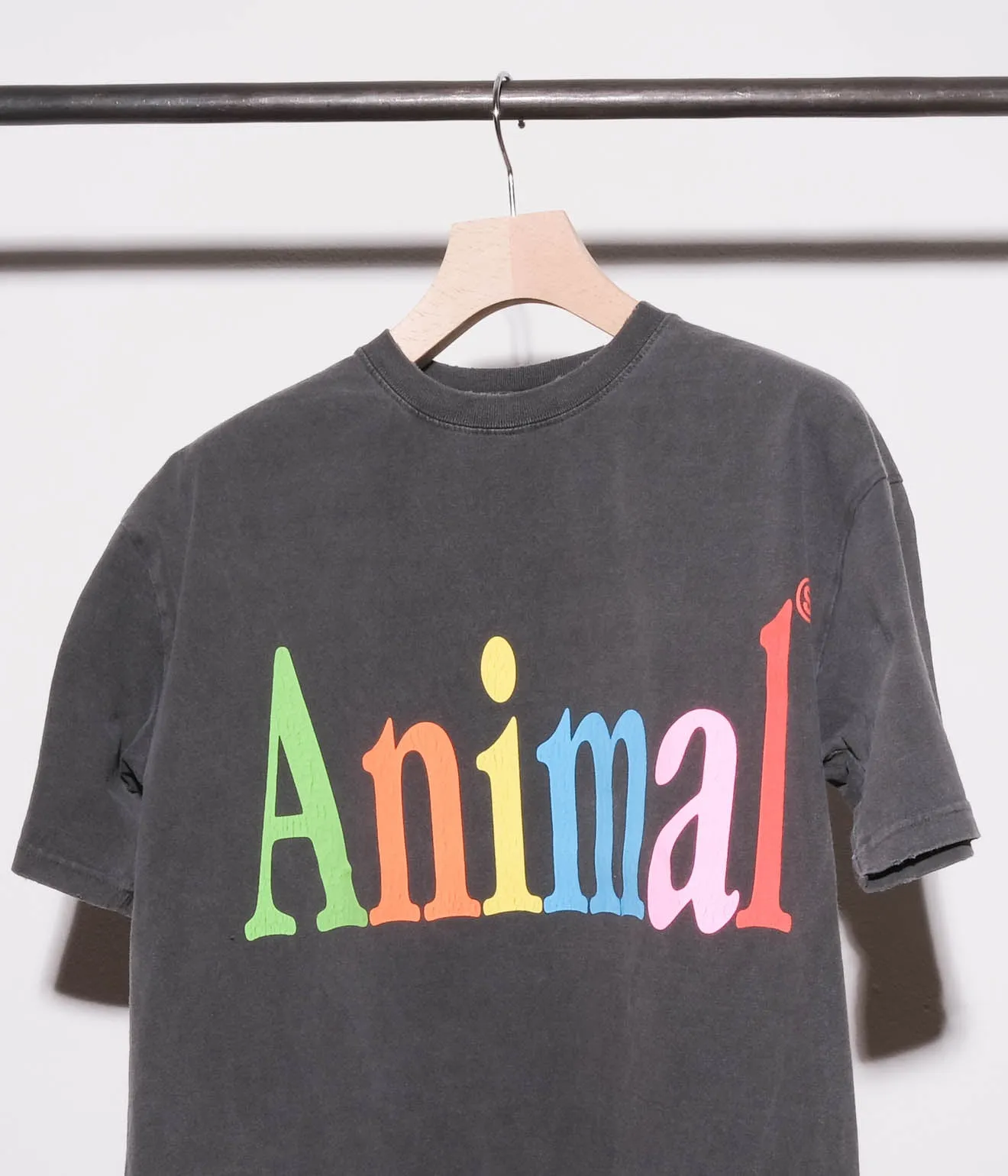 STUDIO WEAREALLANIMALS "Animals Letter S/S T-SHIRT" (Black)