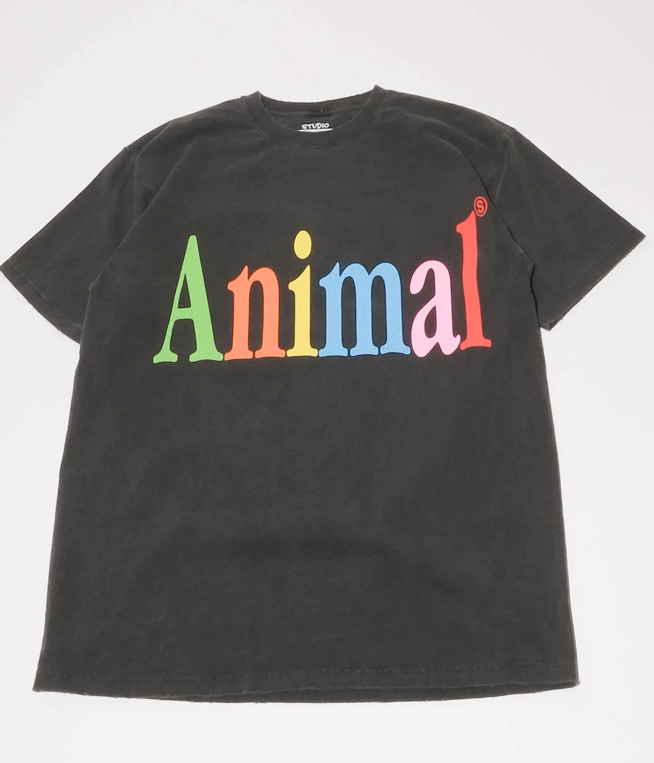 STUDIO WEAREALLANIMALS "Animals Letter S/S T-SHIRT" (Black)