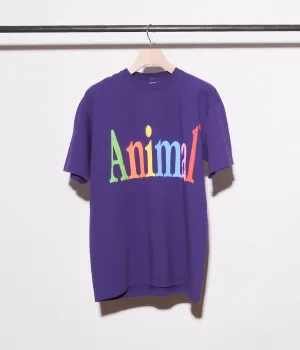 STUDIO WEAREALLANIMALS "Animals Letter S/S T-SHIRT" (Purple)