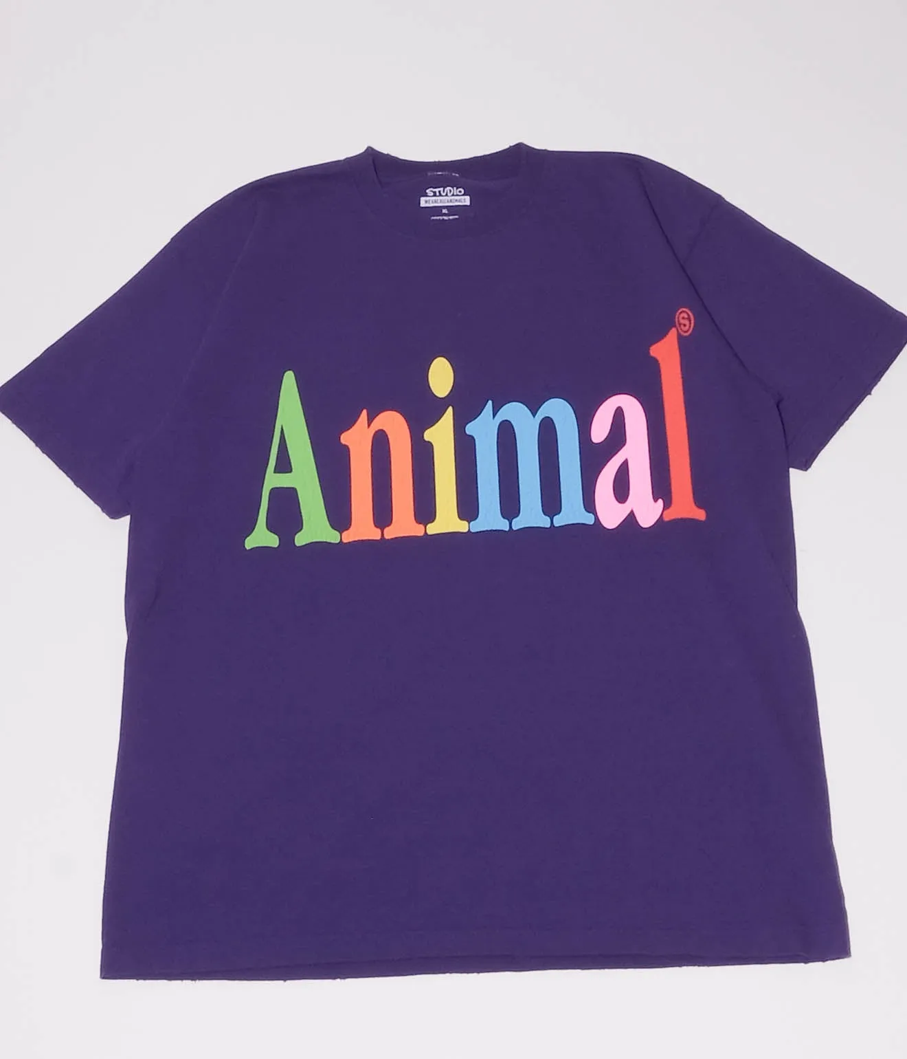 STUDIO WEAREALLANIMALS "Animals Letter S/S T-SHIRT" (Purple)
