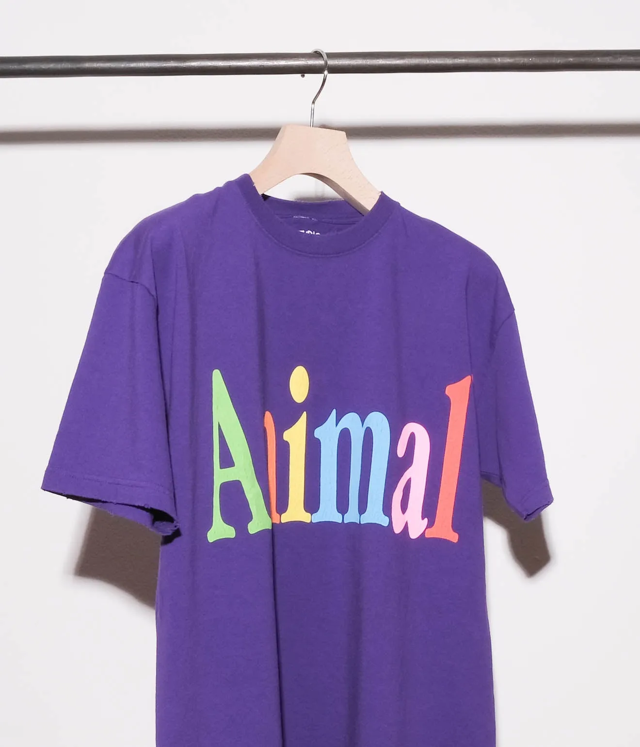 STUDIO WEAREALLANIMALS "Animals Letter S/S T-SHIRT" (Purple)