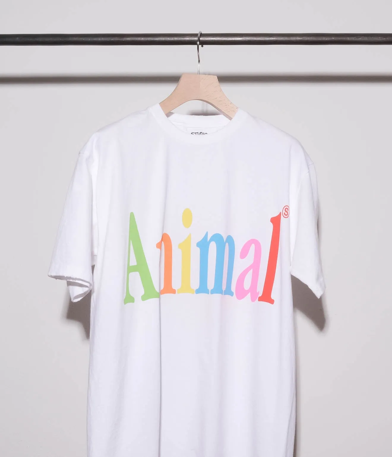 STUDIO WEAREALLANIMALS "Animals Letter S/S T-SHIRT" (White)